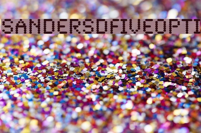 SandersDFiveOpti Fonte examples