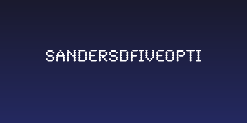 SandersDFiveOpti Social Header