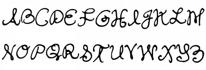 SandersHand Font Litere mari
