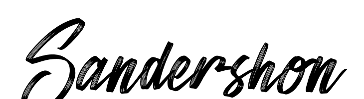 Sandershon  font caratteri gratis
