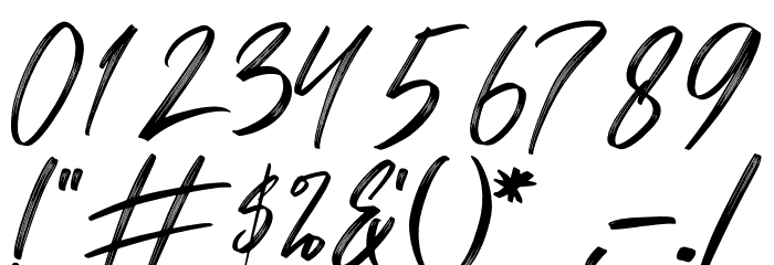 Sandershon Font OTHER CHARS