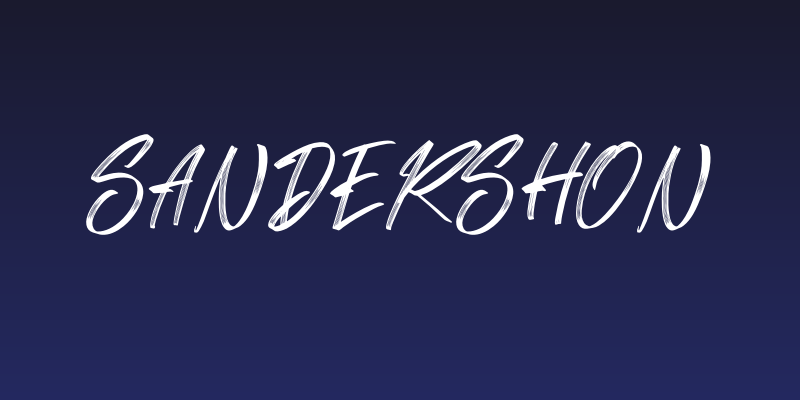 Sandershon Social Header
