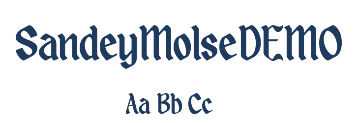 SandeyMolseDEMO Font Preview