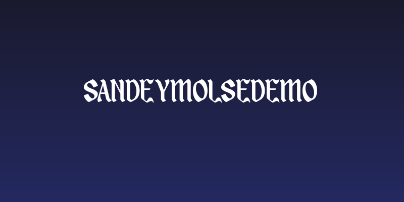 SandeyMolseDEMO Social Header