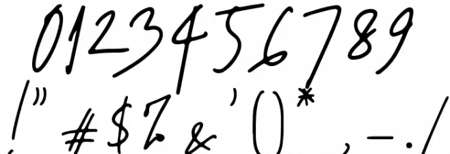 Sandhalle Font OTHER CHARS