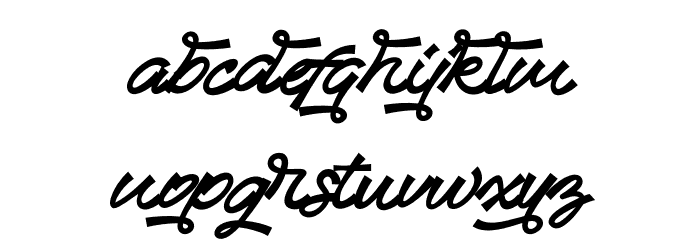 Sandiaga Font LOWERCASE