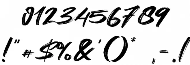 Sandiago Font OTHER CHARS