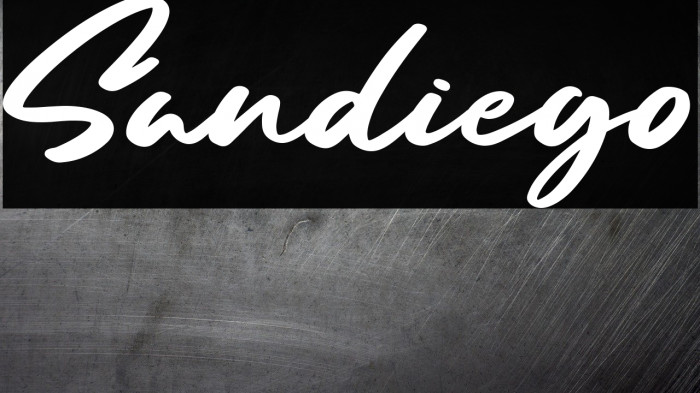 Sandiego Font examples