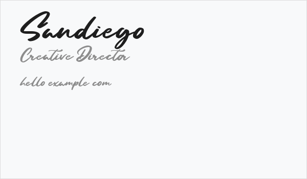 Sandiego Business Card