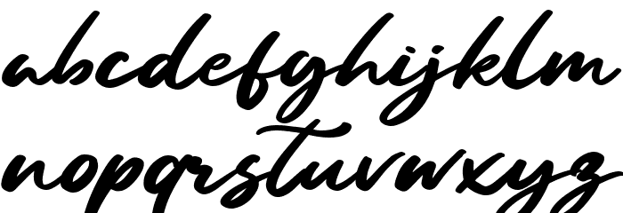 Sandiego Font LOWERCASE