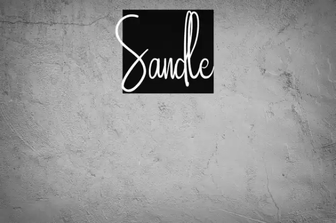 Sandle 字体 examples