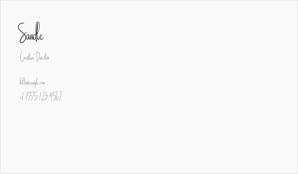 Sandle Business Card