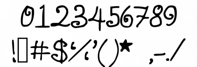 Sandman Font OTHER CHARS