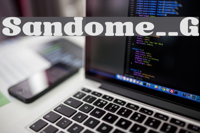 Sandome__G Font examples