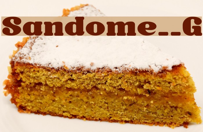 Sandome__G Font examples