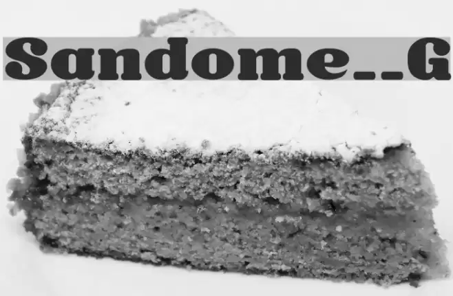 Sandome__G Шрифта examples