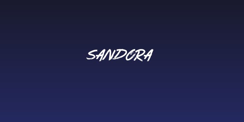 Sandora Social Header