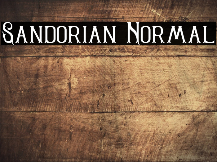 Sandorian Normal Font examples