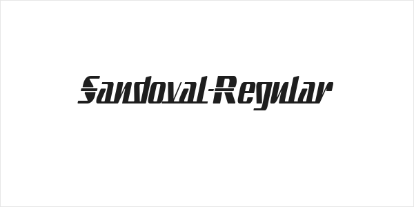 Sandoval-Regular Logo