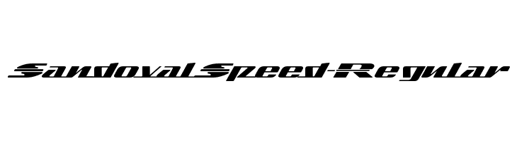SandovalSpeed-Regular  フリーフォントのダウンロード