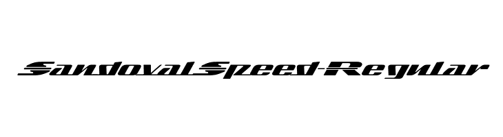 SandovalSpeed-Regular  Frei Schriftart Herunterladen