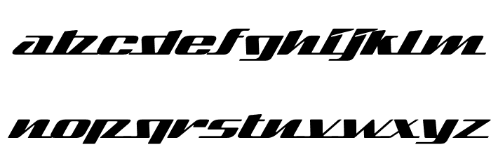 SandovalSpeed-Regular Font LOWERCASE