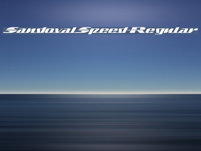 SandovalSpeed-Regular Example 1
