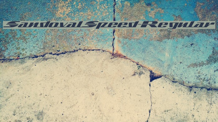 SandovalSpeed-Regular Example 3
