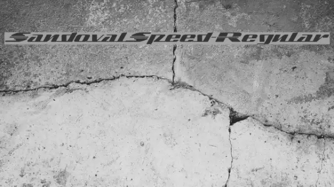 SandovalSpeed-Regular Font examples