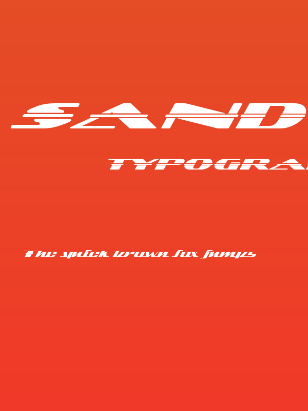SandovalSpeed-Regular Poster