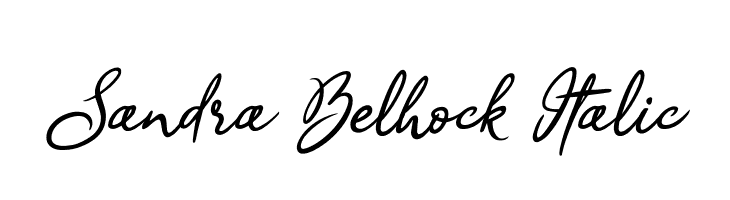 Sandra Belhock Italic  Fuentes Gratis Descargar