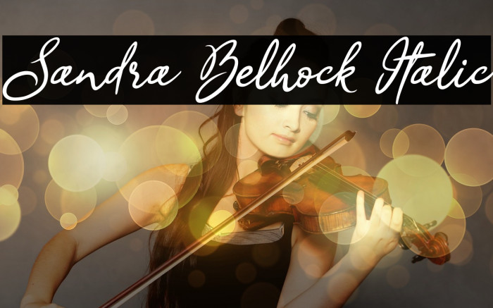 Sandra Belhock Italic Example 1