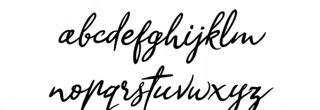 Sandra Belhock Italic फ़ॉन्ट लोअरकेस