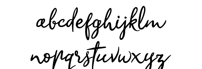 Sandra Belhock Font LOWERCASE