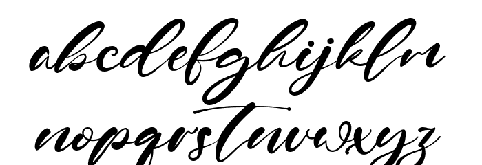 Sandra Rolley Font LOWERCASE