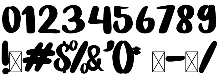 Sandralia Font OTHER CHARS
