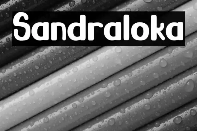 Sandraloka Font examples