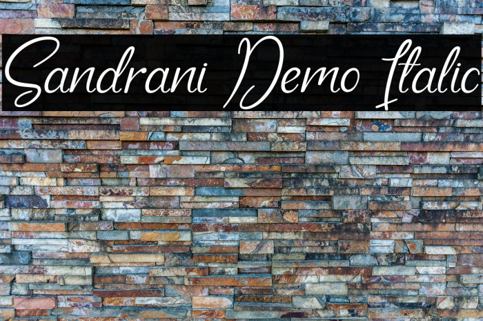 Sandrani Demo Italic Example 1
