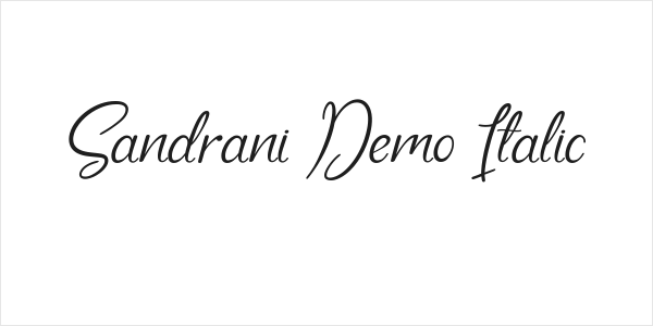 Sandrani Demo Italic Logo