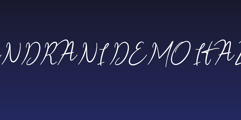 Sandrani Demo Italic Social Header