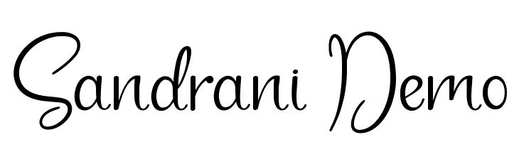 Sandrani Demo  Descarca Fonturi Gratis