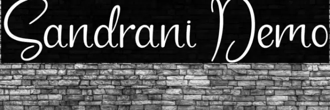 Sandrani Demo Font examples