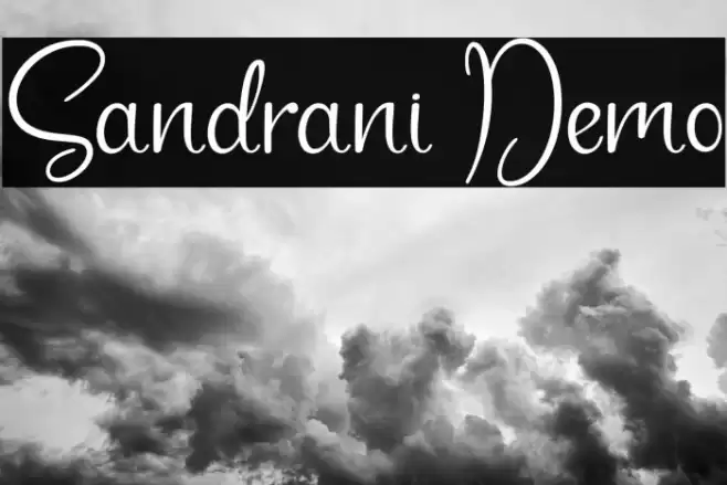 Sandrani Demo Font examples