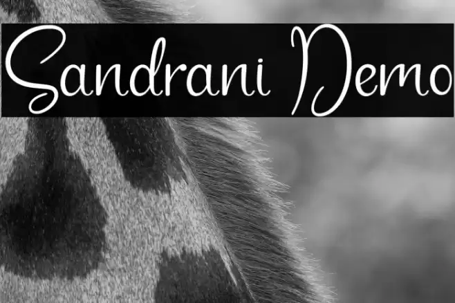 Sandrani Demo Font examples