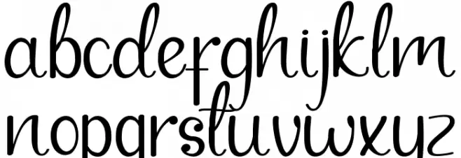 Sandrani Demo Schriftart Kleinbuchstaben
