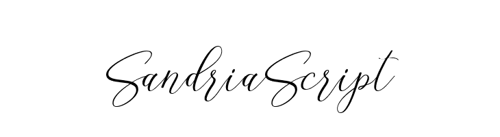 SandriaScript  免费字体下载