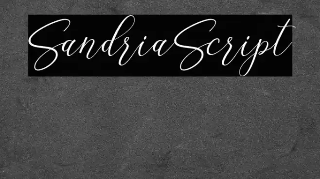 SandriaScript Font examples