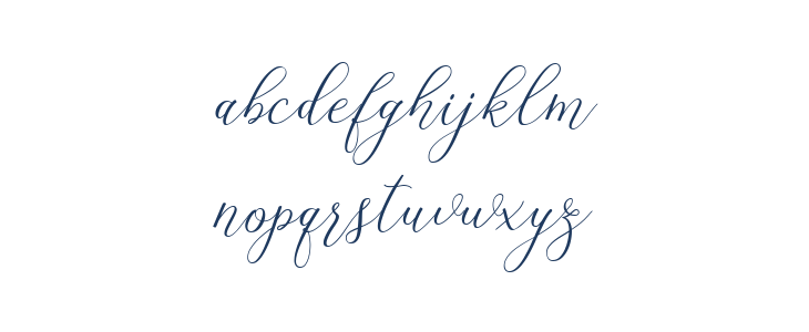 SandriaScript Lowercase