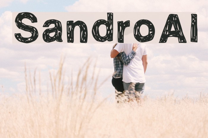 SandroAl Font examples