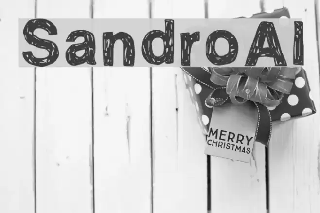 SandroAl Font examples